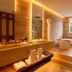 Paraiso de la Bonita, Riviera Maya bathroom with soaking tub, double vanity and window view