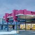 Ramada by Wyndham Thunder Bay Airlane Hotel entrance with pink canopy in Thunder Bay