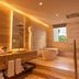 Paraiso de la Bonita, a Luxury Collection Resort, Riviera Maya bathroom with soaking tub and walk-in shower