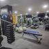 Del Pilar Miraflores Hotel gym in Lima with treadmills, weights, exercise balls and a bench