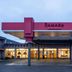 Ramada by Wyndham Thunder Bay Airlane Hotel entrance in Thunder Bay at dusk