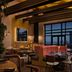 Gansevoort Meatpacking, New York: stylish lounge dining room with city views and fireplace