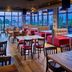 Waterfront Hotel Downtown Burlington in Burlington restaurant with large windows and waterfront views