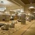 Marriott Downtown at CF Toronto Eaton Centre lobby lounge in Toronto with seating and chandeliers