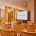 Orchard Garden Hotel San Francisco meeting room with projector screen and wooden chairs