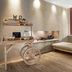 AC Hotels by Marriott La Rioja in Logroño lounge with rustic desk, bench seating and wood accents