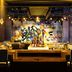 The Orleans Hotel & Casino Las Vegas bar with colorful graffiti wall and warm pendant lighting