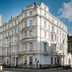 Park International Hotel in London, white historic facade on a city street