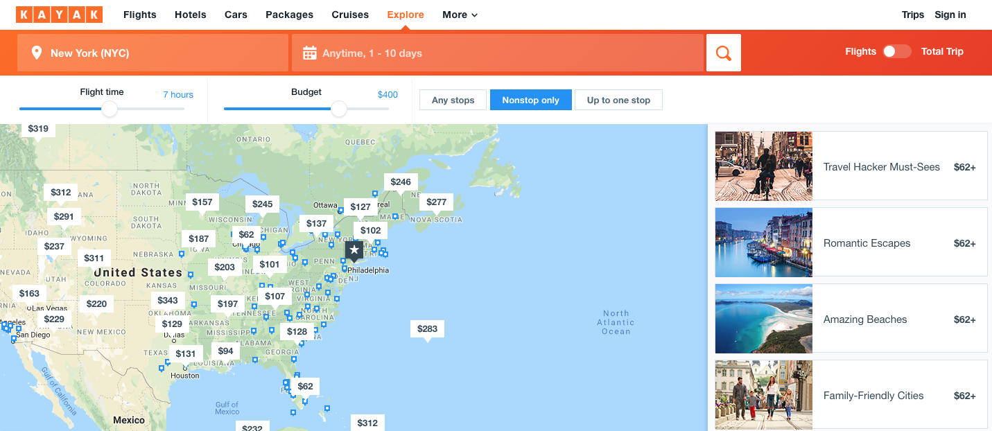 KAYAK Tools to Find Cheap Flights - Travel Hacker Blog