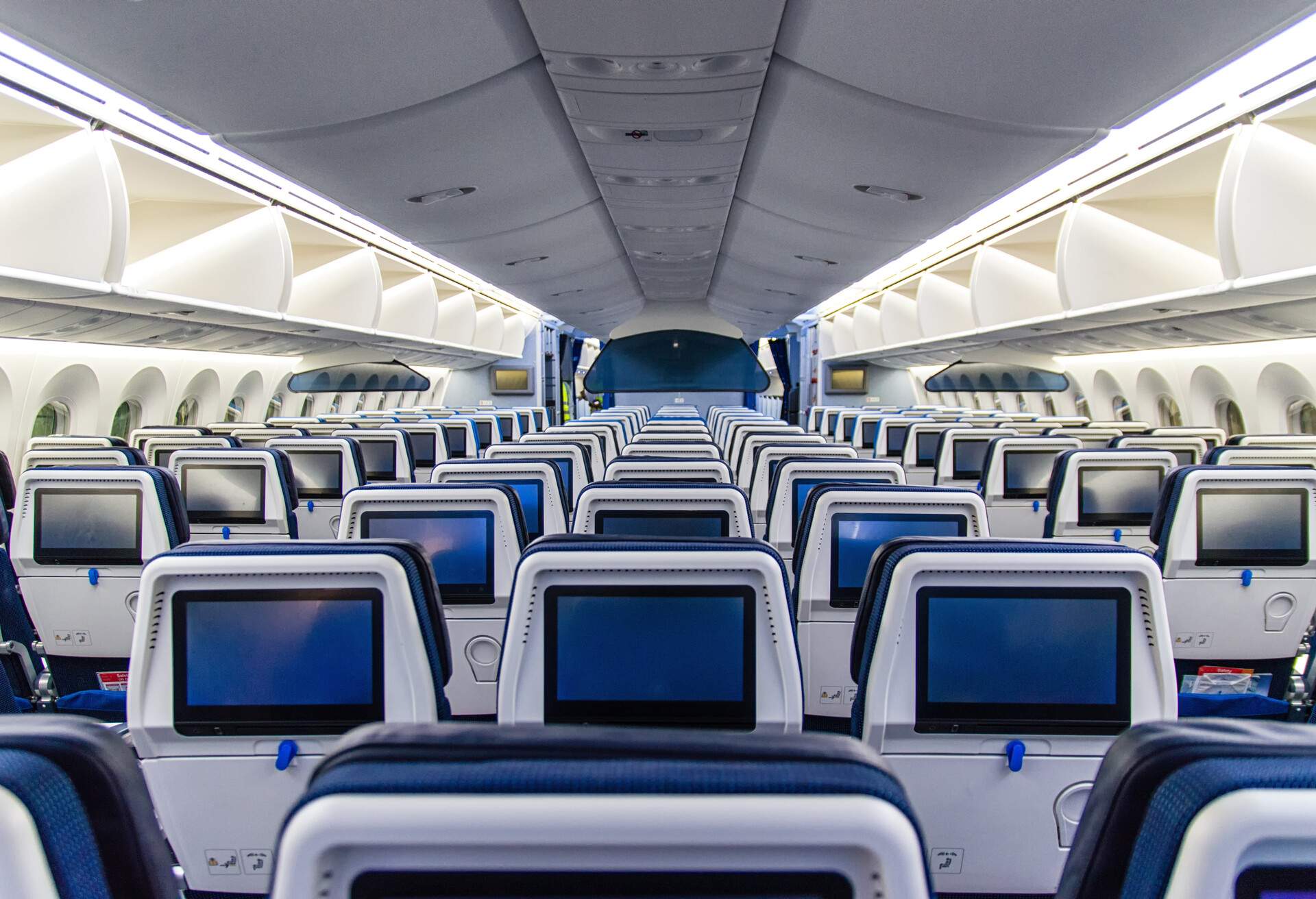 Seats on an aircraft
